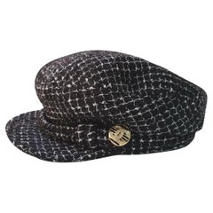 Chanel Tweed Cap Hat