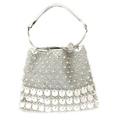 Vintage Rodo Cocktail Silver Rhodoid Disc Handbag 