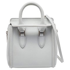 Alexander McQueen Grey Leather Mini Heroine Bag