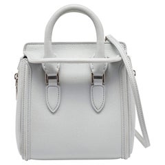 Used Alexander McQueen Grey Leather Mini Heroine Bag