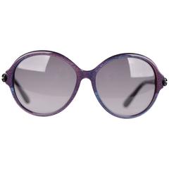 Used TOM FORD Sunglasses MILENA TF 343 59-15 83F Blue-Violet OVERSIZED MINT