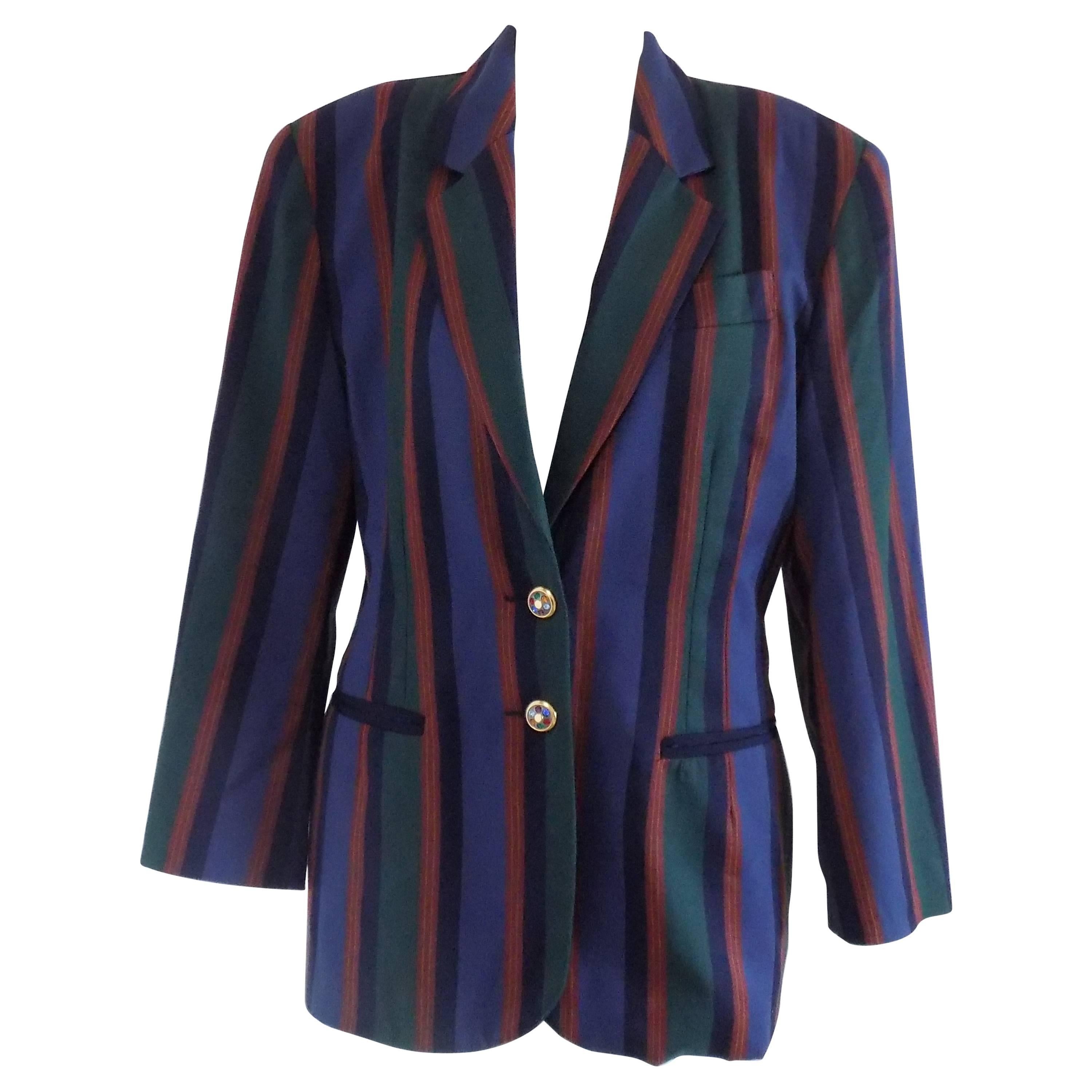 Debeaux - Veste multicolore des années 1970  en vente