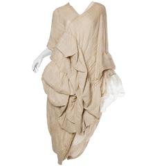 Early 1980s Comme des Garcons Linen Dress