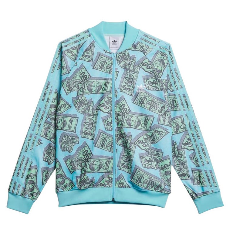 2023 Adidas Originals ObyO X Jeremy Scott MONEY PRINT TRACK JACKET XL For  Sale at 1stDibs