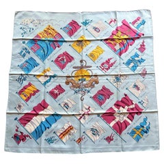 Hermès Scarf entitled Pavois by Philippe Ledoux Circa 1990