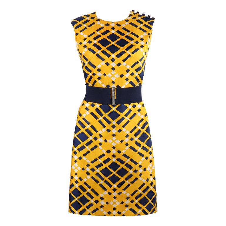 Adele Silver Stripe Belted Dress Adele Silver Stripe Belted Dress