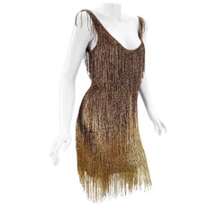 Iconic MUSEUM Roberto Cavalli Fringe Beaded Dress as seen on TAYLOR SWIFT It. 40