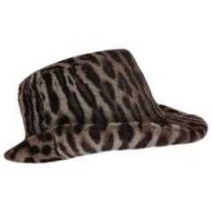 40's chic leopard fur print hat 9