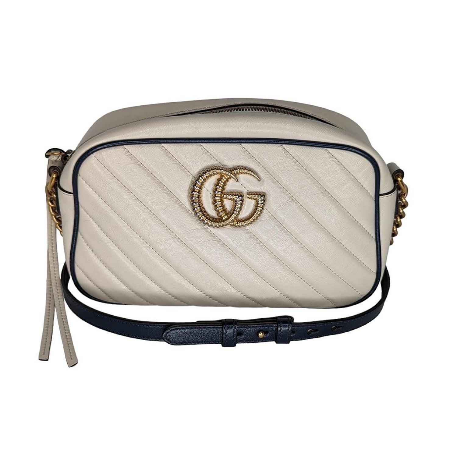 Gucci Matelassé Small GG Marmont Torchon Shoulder Bag