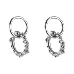 Paire de boucles d'oreilles Moira Donei en argent sterling