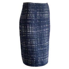 1996 S/S Prada Linen Cornflower Skirt