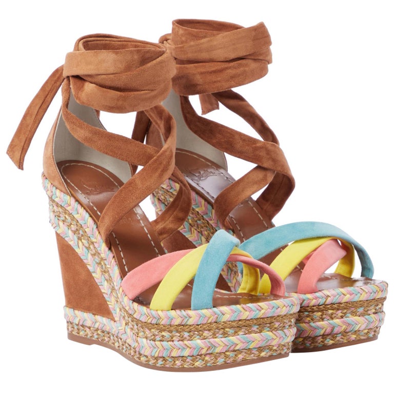 CHRISTIAN LOUBOUTINの靴♪ ** LAGOADONNA ** 120mm Christian Louboutin Lagoadonna 120 White Lace Up Platform