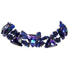 Chrsitian Lacroix Vintage Crystal Choker Necklace 3