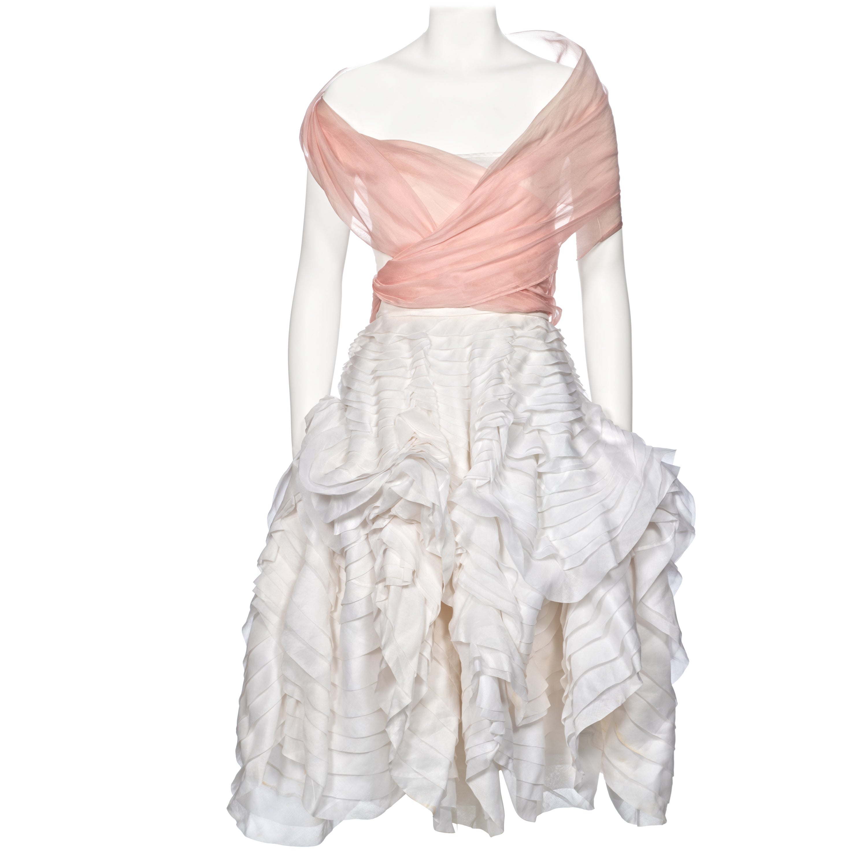 John Galliano Blanche DuBois Clam Dress, ss 1988 For Sale