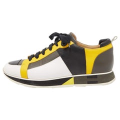 Hermes Multicolor Leather Rebus Sneakers Size 42