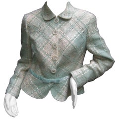 Rena Lange Stylish Chunky Wool Knit Jacket 