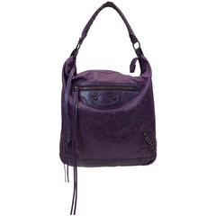 Balenciaga Purple Leather Shoulderbag 