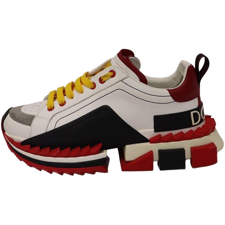 Dolce and Gabbana Multicolored Leather Super Queen Sneakers EU 40 For Sale  at 1stDibs | dolce & gabbana super queen sneakers