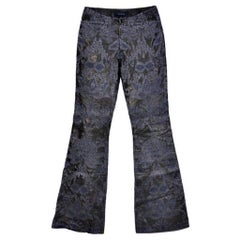 Vintage S/S 2000 Tom Ford for Gucci Embroidered Leather Pants for Men NWT