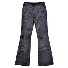 Antique S/S 2000 Tom Ford for Gucci Embroidered Leather Pants for Men NWT