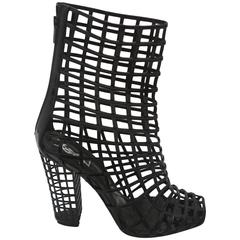 Yves Saint Laurent Caged Boots