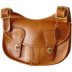 Bonnie Cashin for Coach Saddle Leather Pony Express Bag NYC 1960s 2
