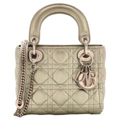 Christian Dior Lady Dior Chain Bag Cannage Quilt Lambskin Mini