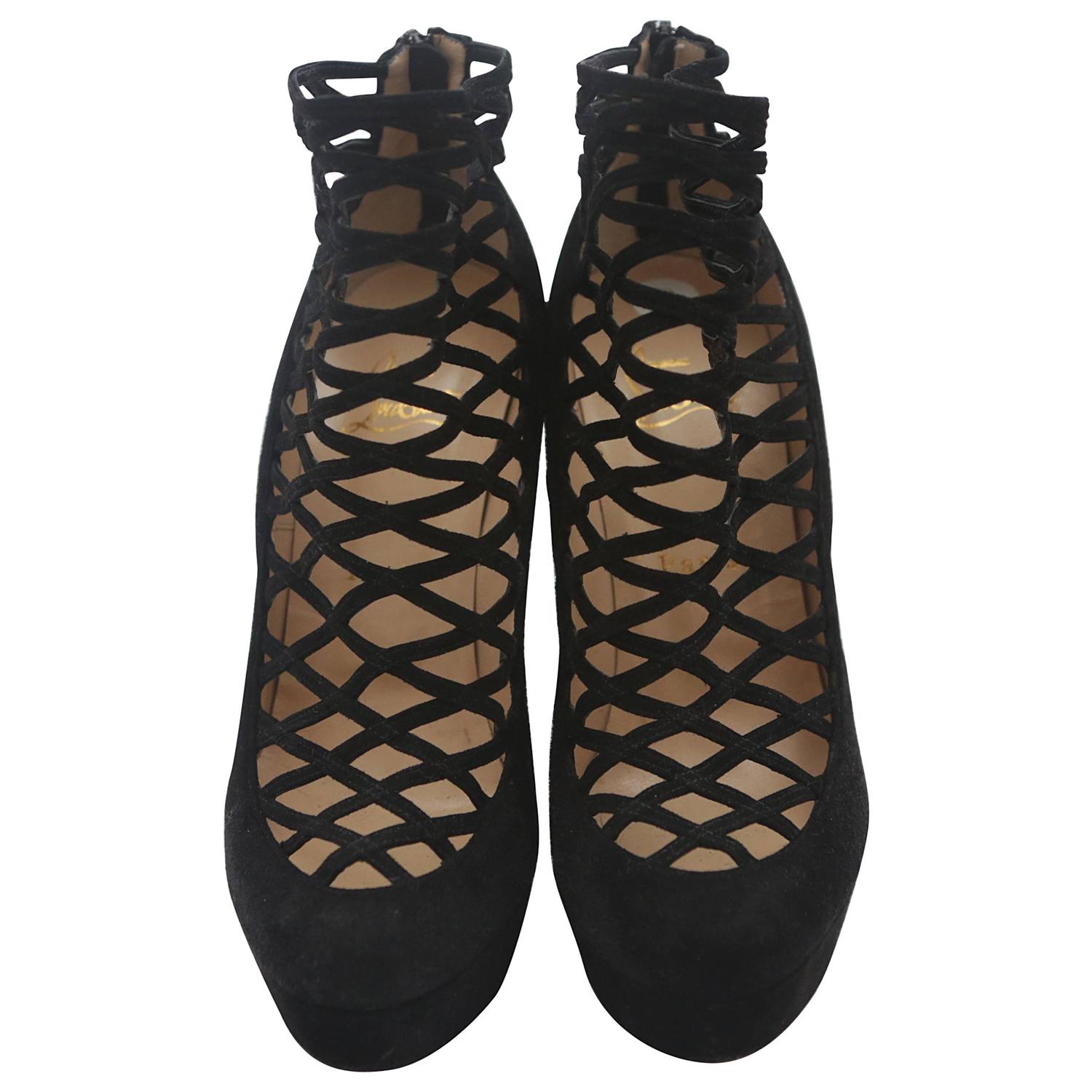 louboutin caged booties