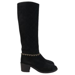 Chanel Chain Boots - 19 For Sale on 1stDibs