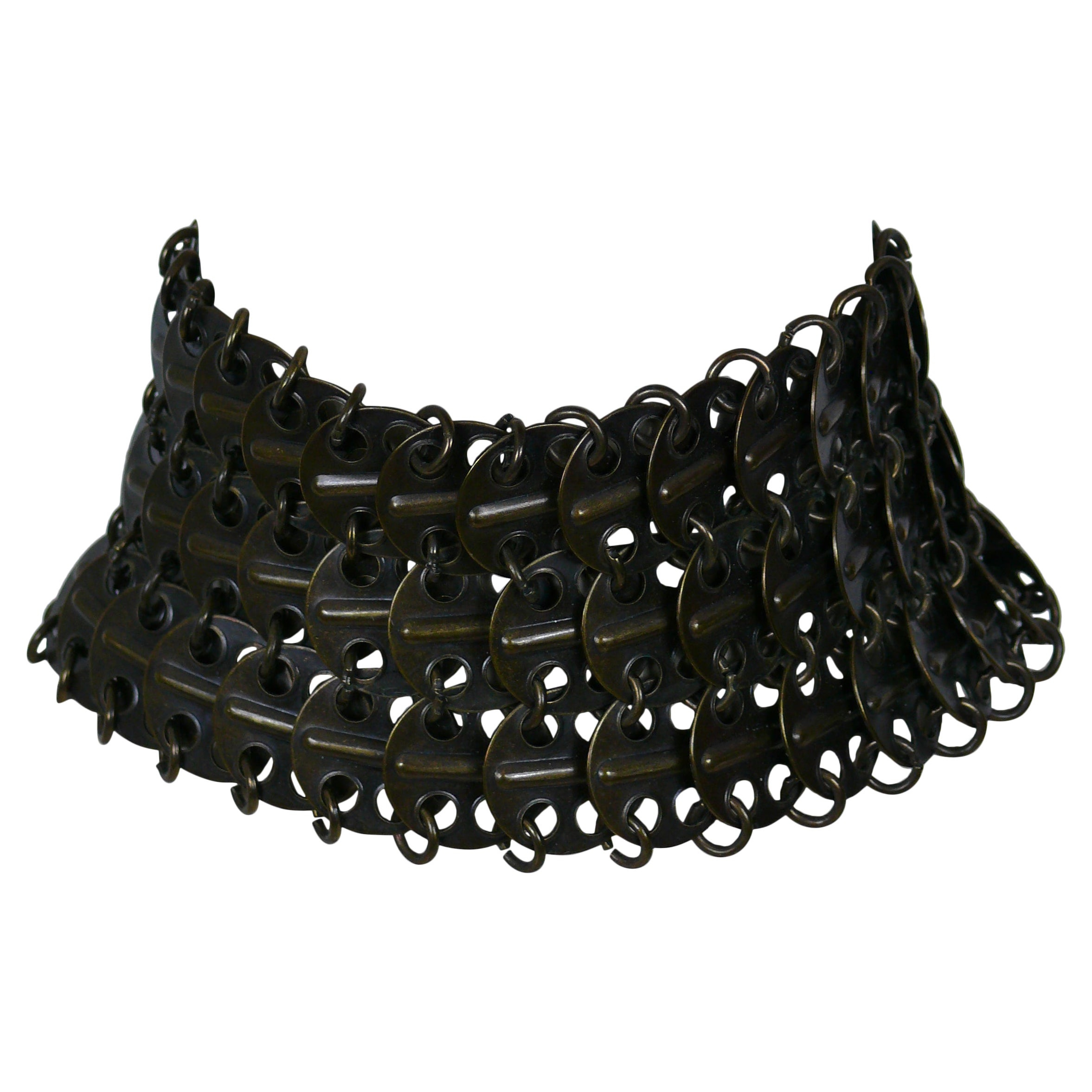 Yves Saint Laurent YSL Chainmail Choker Necklace