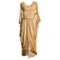 Antique Belle Epoque Silk Gown