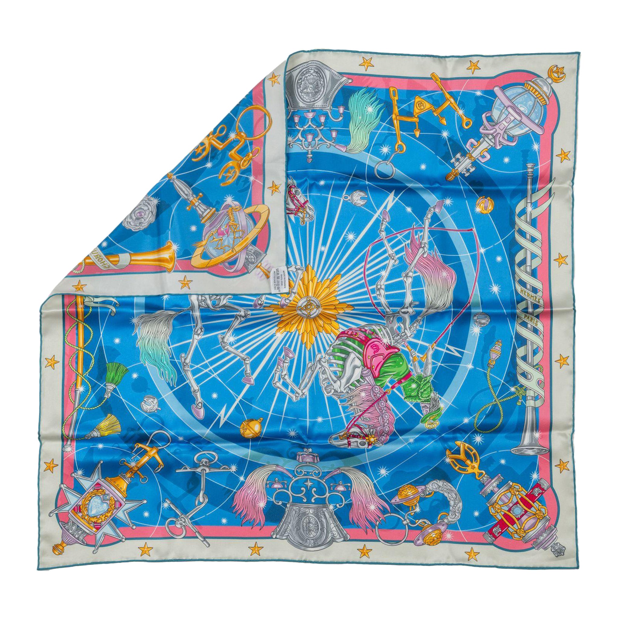 Hermès New Chorus Stellarum Silk Scarf For Sale
