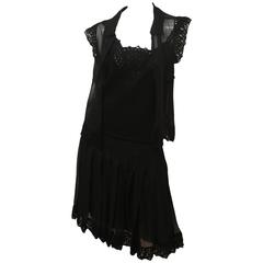 Chanel Three-piece Black Silk Ensemble 10