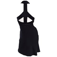 Vintage Moschino Cheap & Cheap 90s Iconic Peace Sign Cut Out Flirty Black Dress