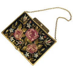 Vintage Edwardian Beauvais Embroidered Bag