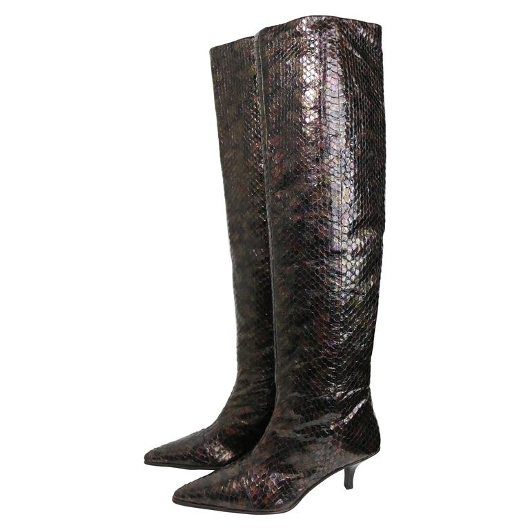 snake boots gucci
