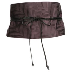 1996 Tom Ford for Gucci cintura in pelle spazzolata nera con fibbia dorata