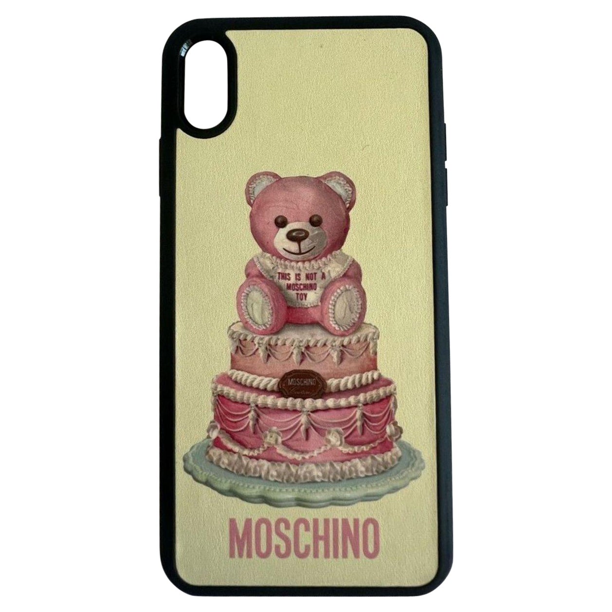 AW20 Moschino Couture Teddy Bear on a Cake iPhone XS Max Case by Jeremy Scott For Sale