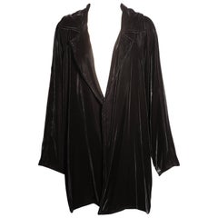 Vintage Zoran Black Silk Velvet Jacket