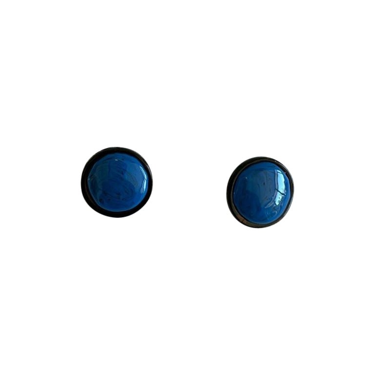 Orecchini a clip SS20 Moschino Couture Picasso Oversized Dot Dot di Jeremy Scott in vendita