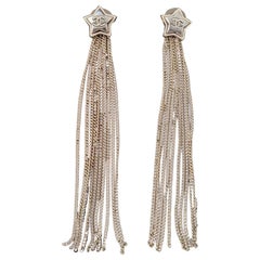 Chanel CC Star Tassel Earrings