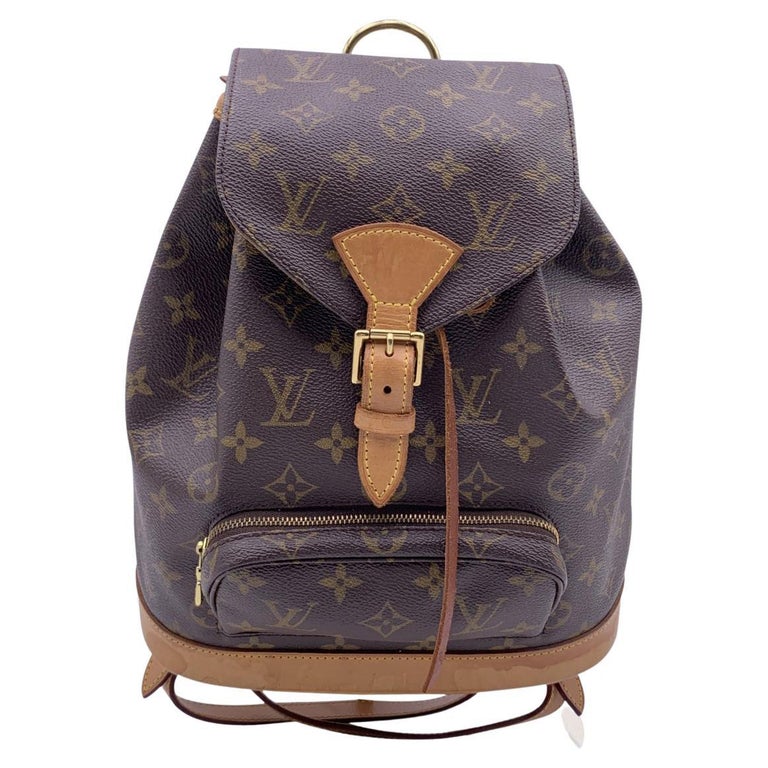 Louis Vuitton Montsouris Gm Monogram Large 12lva624 Brown Coated Canvas  Backpack