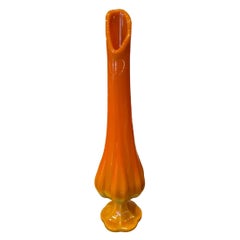 Le Smith Vintage Swung Bittersweet Orange Vase 