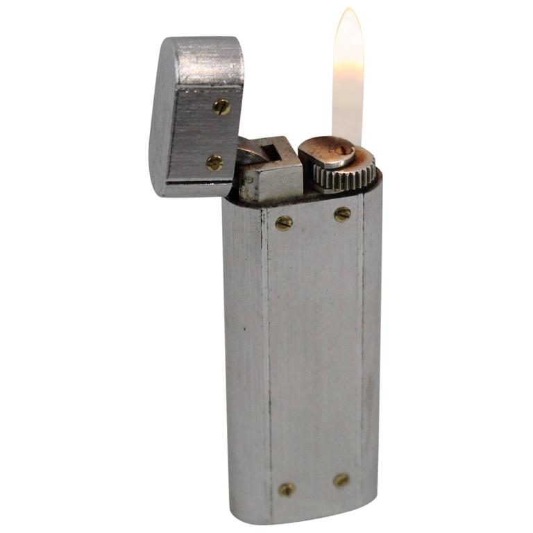 Cartier santos Silver Vintage Lighter at 1stDibs cartier silver lighter, cartier vintage