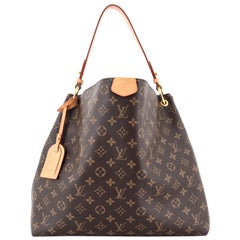 Louis Vuitton Damier Ebene Coated Canvas Graceful mm Gold Hardware, 2021, Brown Womens Handbag