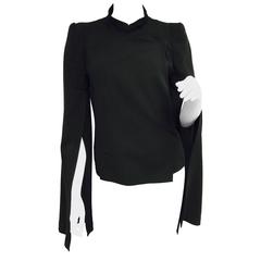 Ann Demeulemeester Black Split Sleeve Evening Jacket Size 36