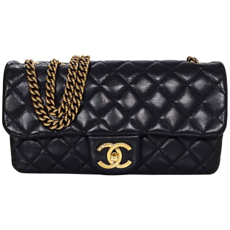 CC Crown Flap Bag Quilted Leather Medium