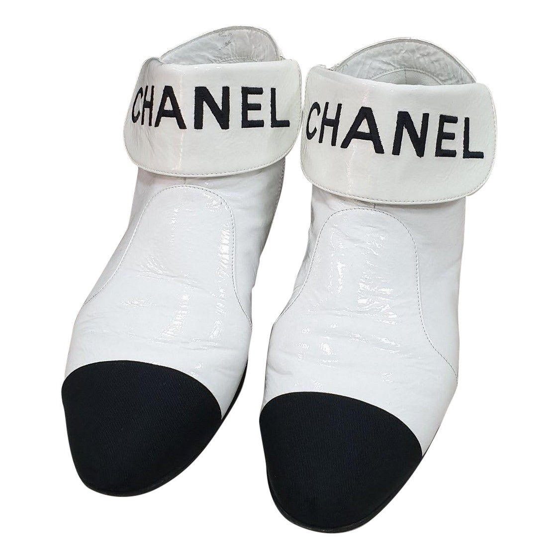 Chanel Boots 6 - 9 For Sale on 1stDibs  chanel nine boots, chanel 9 boots  meaning