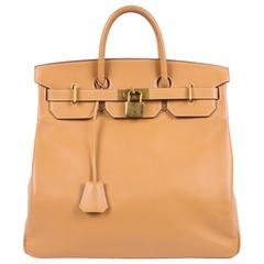 Hermès HAC 40 Birkin Bag Ardennes - sandy gold/yellow brass