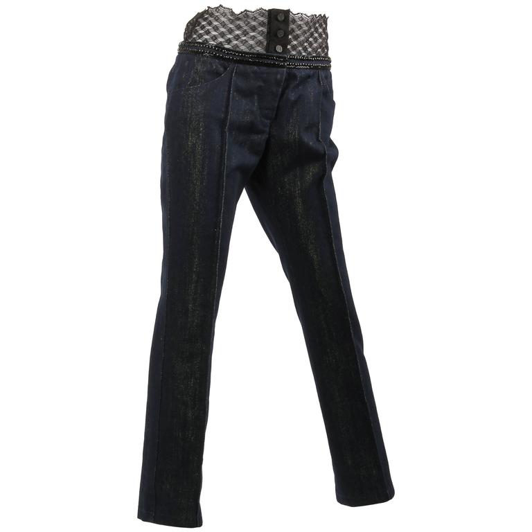 chanel denim jeans
